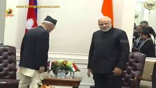 Modi meets Nepalese PM Sushil Koirala after addressing UN General Assembly