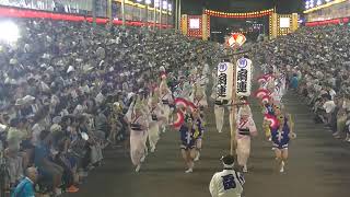 扇連2019藍場浜演舞場＜正面＞阿波おどりAWAODORI徳島TOKUSHIMA＜2日目8/13＞