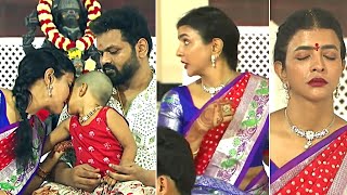 Manchu Lakshmi And Manchu Manoj Latest Visuals At Sri Sai Baba Temple Opening | Daily Culture