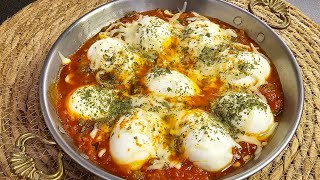 جربو البيض بهذه الطريقه😋طعم مبهر بيض عالطريقة التركية| Turkish eggs