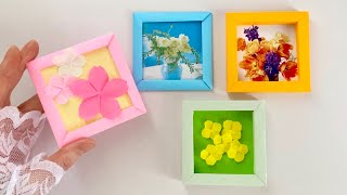 【折り紙】ミニフレーム（がくぶち）2種類／【Origami】2 types  Small Frames