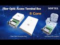 FTTH 8 Core Fiber Optic Access Terminal Box Unboxing | FTTH NAP Box with 1:8 PLC Splitters