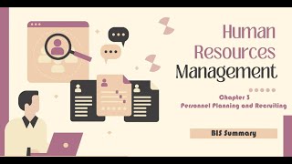 Human Resource Management | Chapter 3 Personnel Planning and Recruiting