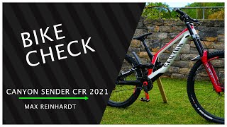 BIKE CHECK.  CANYON SENDER CFR 2021 TEAM BIKE  // Max Reinhardt