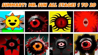 Summary: MR. SUN all stages 1 to 20 in Incredibox Sprunki!