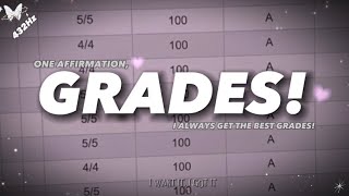 432hz Grades I Always Get The Best Grades One Affirmation