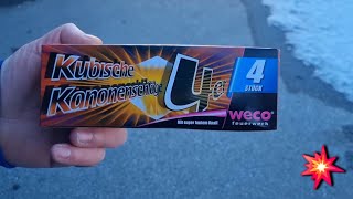 💥 Kubische Kanonenschläge 4er von Weco Feuerwerk 💥