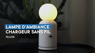 Livoo TEA258 - Lampe d'ambiance \u0026 Chargeur sans fil