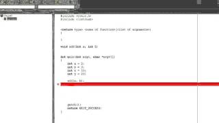 24 C Programming Tutorial = Function Arguments or Parameters
