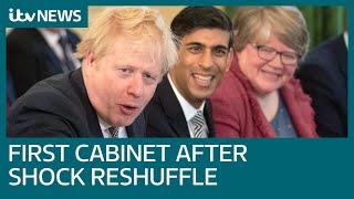 Boris Johnson chairs first Cabinet meeting after ministers leave in dramatic reshuffle | ITV News