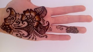 Easy arabic inspired henna / Henné simple d'inspiration arabe