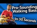 The Instant Walking Bass 'Hack': Nail Your 2-5-1’s With A Single Lick