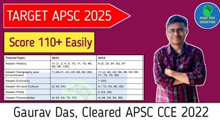 Target APSC 2025 || Prelims Strategy || Score 110+ easily using PYQ Analysis || Gaurav Das