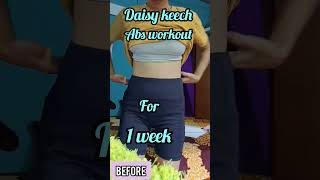 Daisy Keech Abs Workout For 7 Days Result Tips For Better Result