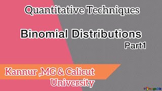 Binomial distribution part 1