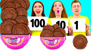 100 Layers of Food Challenge | Funny Kitchen War by PaRaRa Challenge