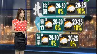 2012.10.21 華視晚間氣象 莊雨潔主播