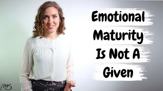 4 Steps To Handling Relationships With Emotionally Immature People | Emotional Maturity Awareness