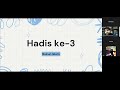 Kuliah Hadis ke-3 2024-06-25