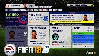FIFA 18 CAREER GAME MODE GAMEPLAY