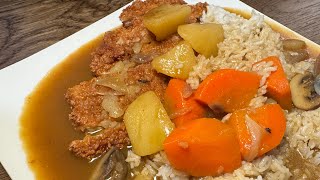 猪排咖喱饭 Pork chop curry rice