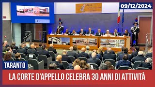 La Corte d'Appello di Taranto celebra 30 anni di attività