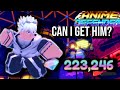 Spending 220k Gems to get gojo in Roblox Anime defenders (Very OP) | Roblox Anime Defenders