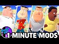 Family Guy Characters | 1 Minute Mods (Super Smash Bros. Ultimate)