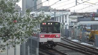 相模鉄道　星川駅　星川一号踏切　2011年4月14日　18時15分-