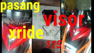 pasang visor xride 115