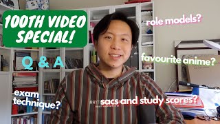 100th Video!! 99.95 Med student QnA (missing high school, rankings and study scores)