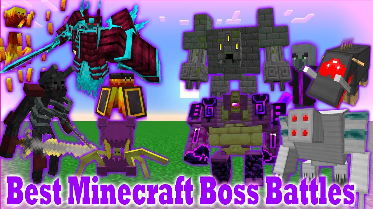 Best Minecraft Boss Battles (Part 4) | Minecraft Mods Battle (2VS2 ...