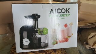 AICOK SLOW JUICER PRODUCT REVIEW/JUICING MACHINE REVIEW