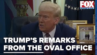 Trump on reciprocal tariffs, the Russia-Ukraine ware negotiations, TikTok and Mitch McConnel