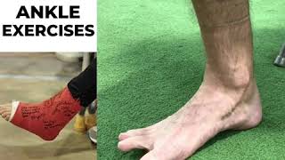 Cast Off Ankle Exercises