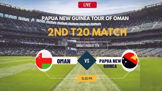 Oman vs Papua New Guinea T20 Match Live Papua New Guinea tour of Oman 2024