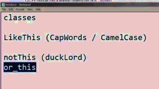 Learn Python Programming Tutorial 35 Python Naming Conventions
