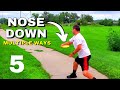 How to throw NOSE DOWN Disc Golf