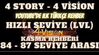 4 Vision Türkçe Hızlı Seviye (LVL) Kasma Rehberi 84-87 Seviye Arası