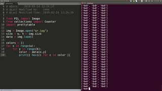 Counting Colors w/ Python PIL & PrettyTable