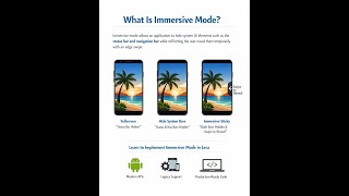 How to Hide System Bars for Immersive Mode in Android Java
