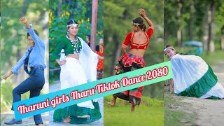 Tharuni girls Tharu Tiktok Dance Video 2023 | #tharuprabinofficial | Viral Tharu Tiktok