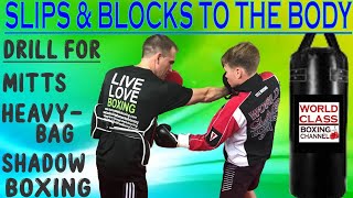 How To Do a Slip and Block To The Body | Becoming a More Skilled Boxer