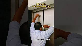 Manually Lift Door Opening | লিফটের দরজা খোলার সিস্টেম  #liftservice #liftserviceengineer