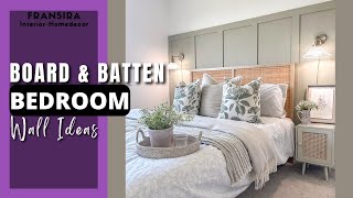 Board and Batten Accent Wall | Wainscoting for Bedroom