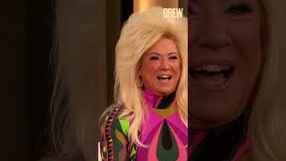 Theresa Caputo's Reacts to Having Spray Tan Licked Off by Dog | The Drew Barrymore Show | #Shorts