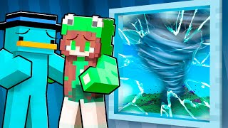 Sobrevivimos a un TORNADO en Minecraft!