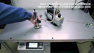 REFLEX Analytical UHV Leak Test Video