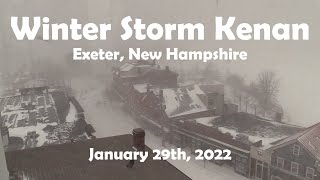 Winter Storm Kenan Hits Downtown Exeter, NH