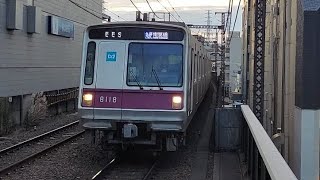 東京メトロ半蔵門線8000系8118F各駅停車南栗橋駅行き青葉台駅到着(2022/12/4)